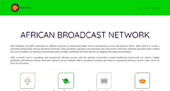 Desktop Screenshot of abnafrica.tv